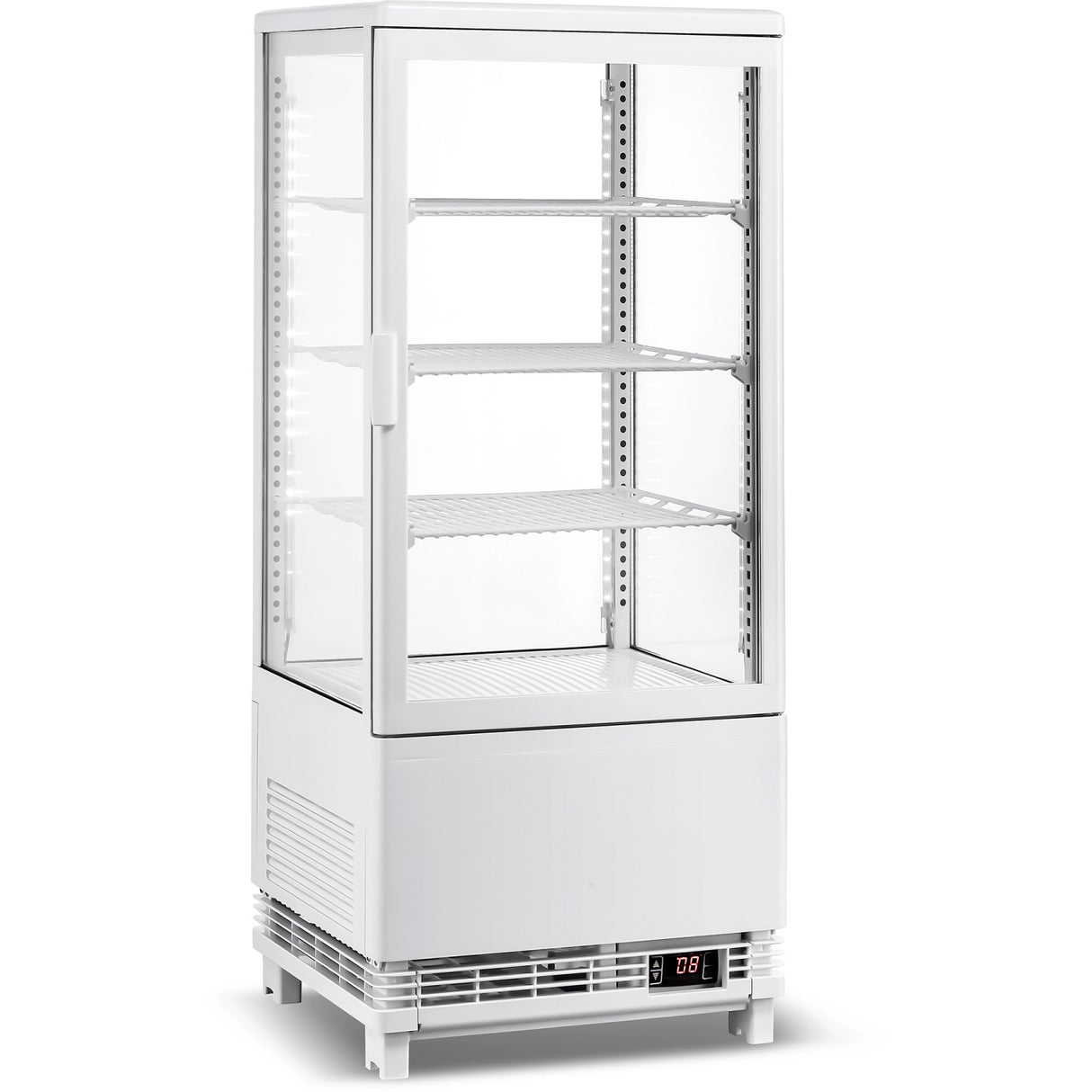 Countertop Display Fridge 78 litres 3 shelves White 1 flat door |  CL78W