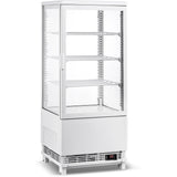 Countertop Display Fridge 78 litres 3 shelves White 1 flat door |  CL78W