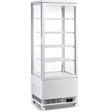 Countertop Display Fridge 98 litres 4 shelves White 1 flat door  |  CL98W