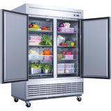 1400lt Commercial Upright Refrigerator Double Door Stainless Steel |  Cn140 Afd55 R