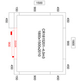 Cold Room With Cooling Unit 1800x1500x2010mm Volume 4.1m3 |  Cr1815201