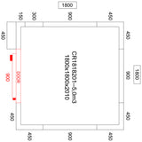 Cold Room With Cooling Unit 1800x1800x2010mm Volume 5.0m3 |  Cr1818201