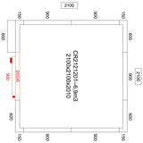 Cold Room With Cooling Unit 2100x2100x2010mm Volume 7.0m3 |  Cr2121201