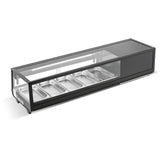 Commercial Refrigerator Sushi &Amp; Tapas Showcase 5x Gn1/3 Black |  Cs52 A