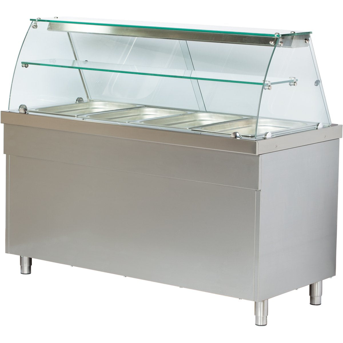 Refrigerated serve over display counter Open cupboard Stainless steel 4xGN1/1 1570mm |  CSS714