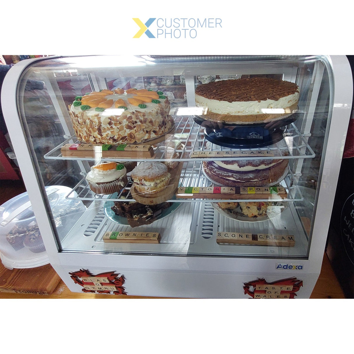 Display Fridge 100 Litres 2 Shelves White |  Cw100 W