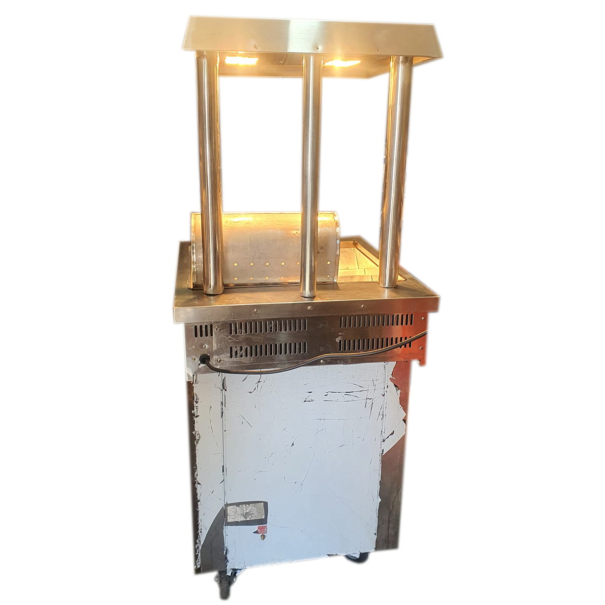 Refurbished Freestanding Chips Scuttle – 64x71x153 cm, 8kg Capacity