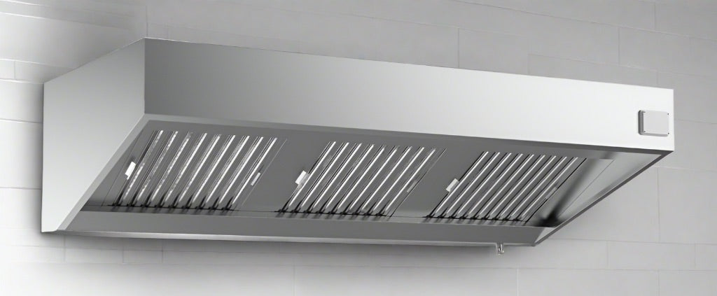 Experience Powerful Ventilation with the Combisteel 1100mm Deep Extraction Hood – Complete with Motor, Filters, and LED Lights