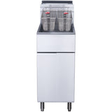 Twin Basket Professional Free Standing Gas Fryer Single Tank 25 Litres 21k W |  Dcf25 L