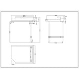 Commercial Stainless Steel Pass Through Dishwasher Table Right 914mm Width |  Dcot3036 Right