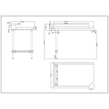 Commercial Stainless Steel Pass Through Dishwasher Table Left 1219mm Width |  Dcot3048 Left