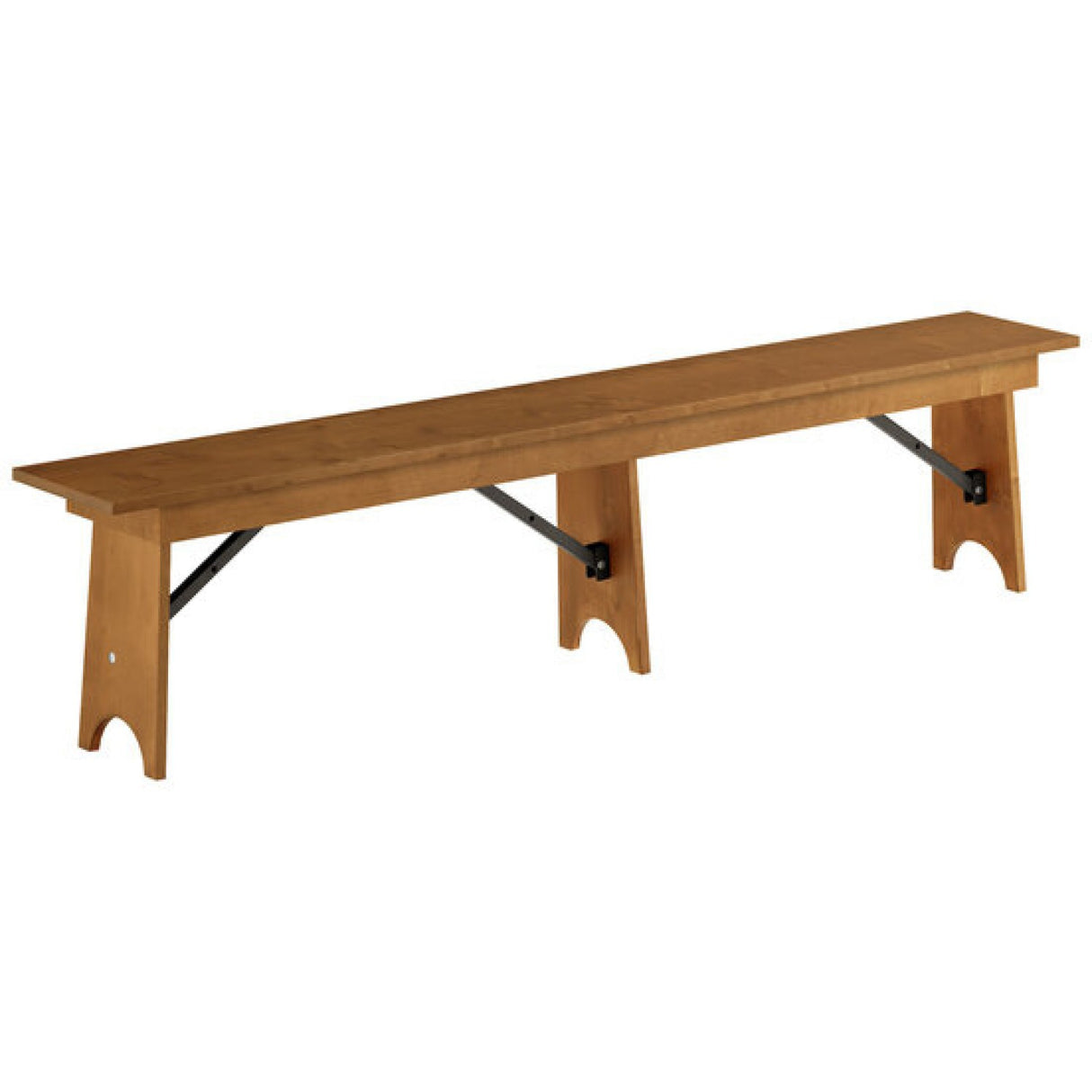 Vineyard Folding Bench 7ft Pine Wood 2100x300x457mm |  DGW00338412