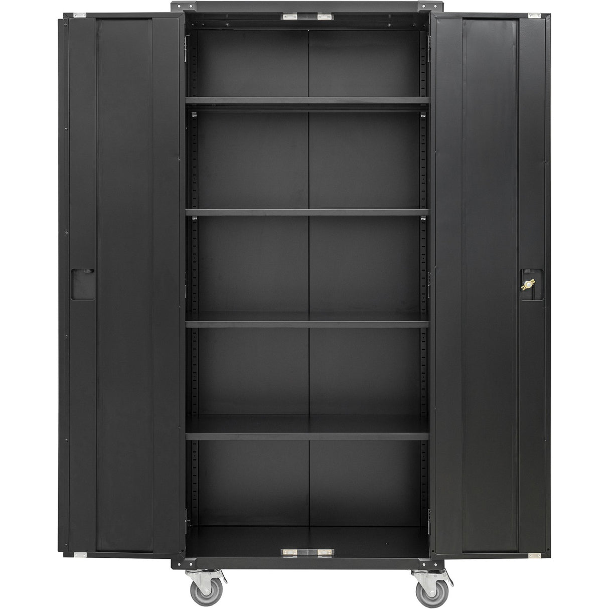 Commercial Storage Cabinet with wheels Black 800x420x1820mm |  DL10