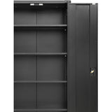 Commercial Storage Cabinet with wheels Black 800x420x1820mm |  DL10