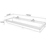 Commercial Wall Mounted Stainless Steel Hand Wash Trough Sink With Twin Taps 1800×370×130mm | Dng406
