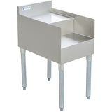 Commercial Double Step Blender Station With Backsplash Stainless Steel 380x580x760mm | Dsbs2315