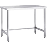 Professional Work Table Stainless Steel 800x600x965mm | Dw6080 Wo