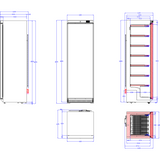 400lt Commercial Freezer Upright Cabinet Stainless Steel Single Door |  Dwf400 Ss