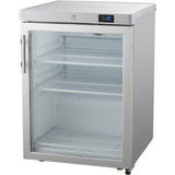 200lt Commercial Refrigerator Undercounter Stainless Steel Single Glass Door |  Dwr200 Gss