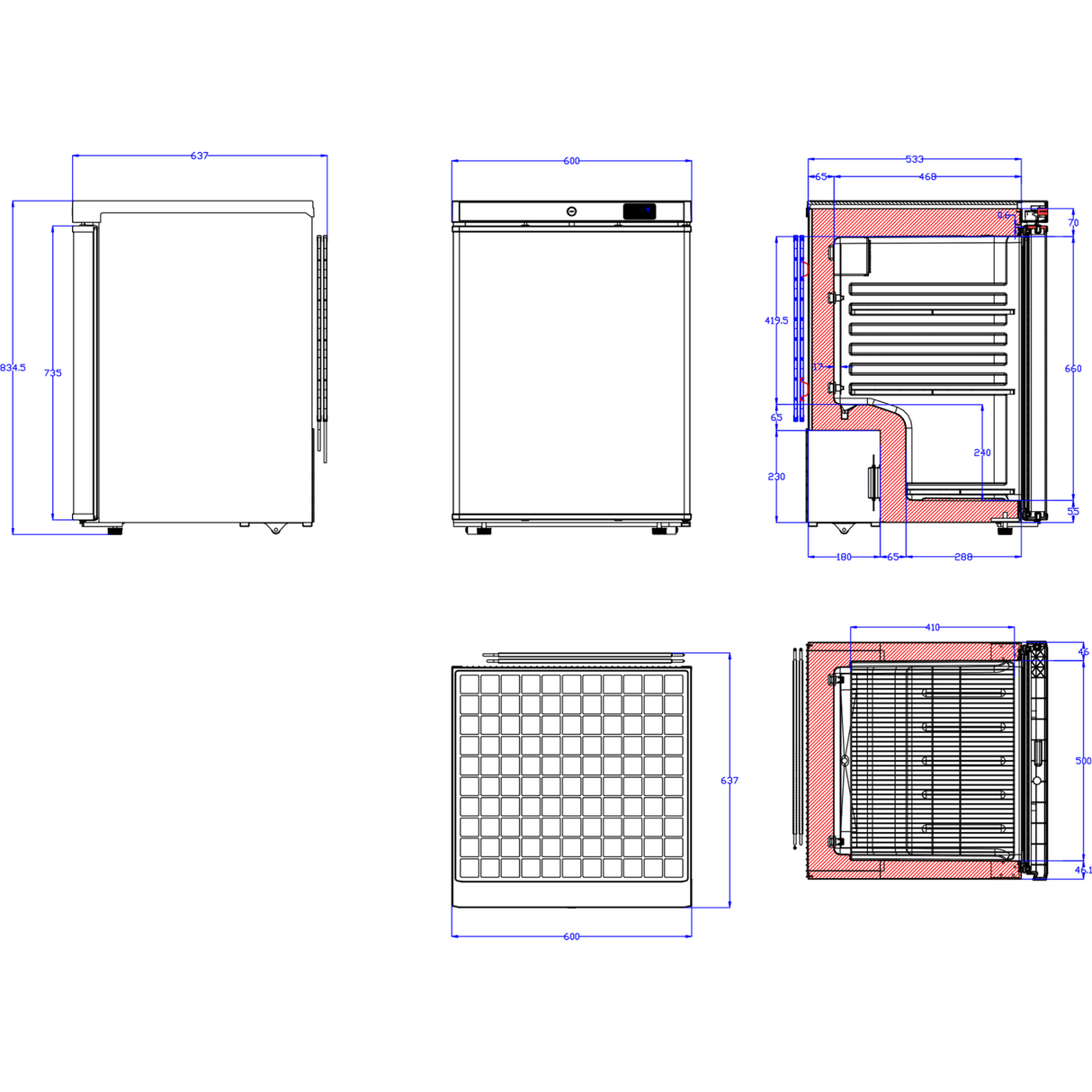 200lt Commercial Refrigerator Undercounter Stainless Steel Single Door |  Dwr200 Ss