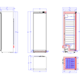 400lt Commercial Refrigerator Stainless Steel Upright Cabinet Single Door |  Dwr400 Ss