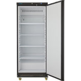 600lt Commercial Refrigerator Upright cabinet Black Single door |  DWR600BC