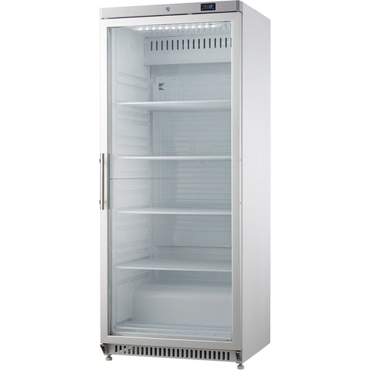 600lt Commercial Refrigerator Stainless Steel Upright cabinet Single glass door |  DWR600GSS