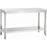 Professional Work Table Stainless Steel Bottom Shelf 1500x600x900mm |  Thats156