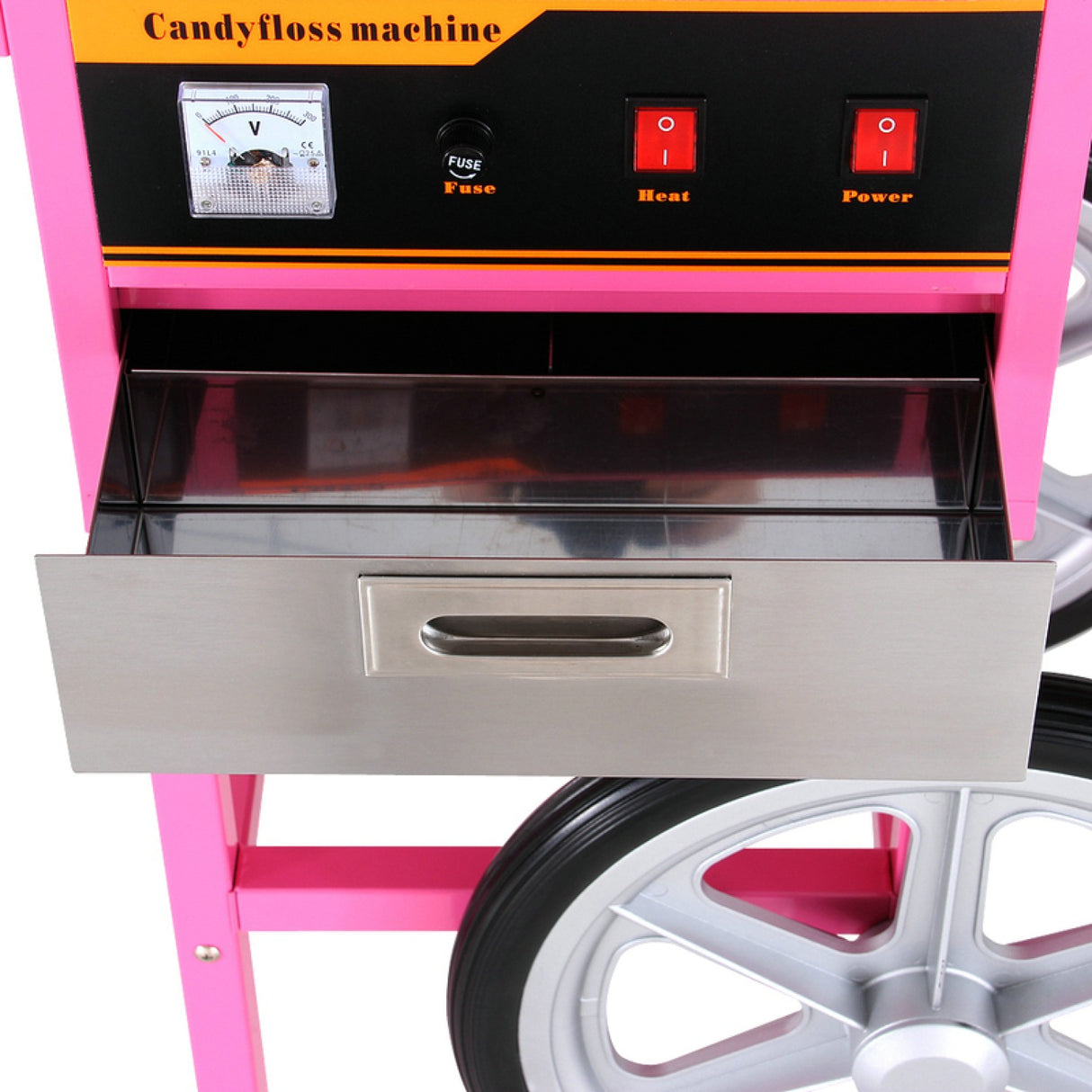 Candy Floss Machine With Cart 60pcs/Hr 520mm |  Hec03 C