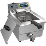 Commercial Electric Deep Fryer Countertop Single Tank 310×507×350mm | Ef131 V