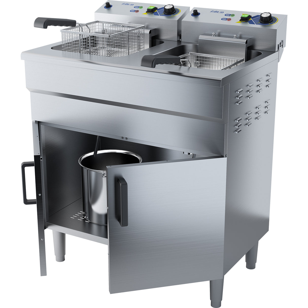 Commercial Fryer Double Electric 2x16 Litre 6k W Free Standing |  Ef162 Vc