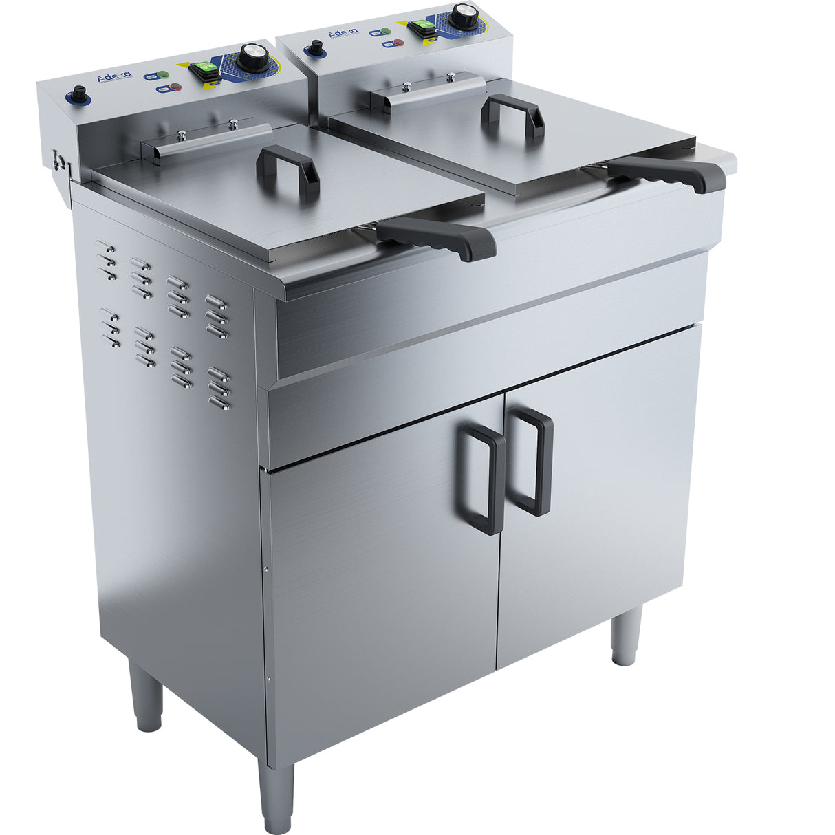 Commercial Fryer Double Electric 2x16 Litre 6k W Free Standing |  Ef162 Vc