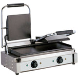 Heavy Duty Twin Panini Contact Grill 3.6k W Smooth | Eg03 B