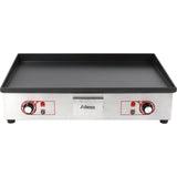Commercial Griddle Smooth 730x500mm Enamelled Plate 3k W Electric | Eg7350
