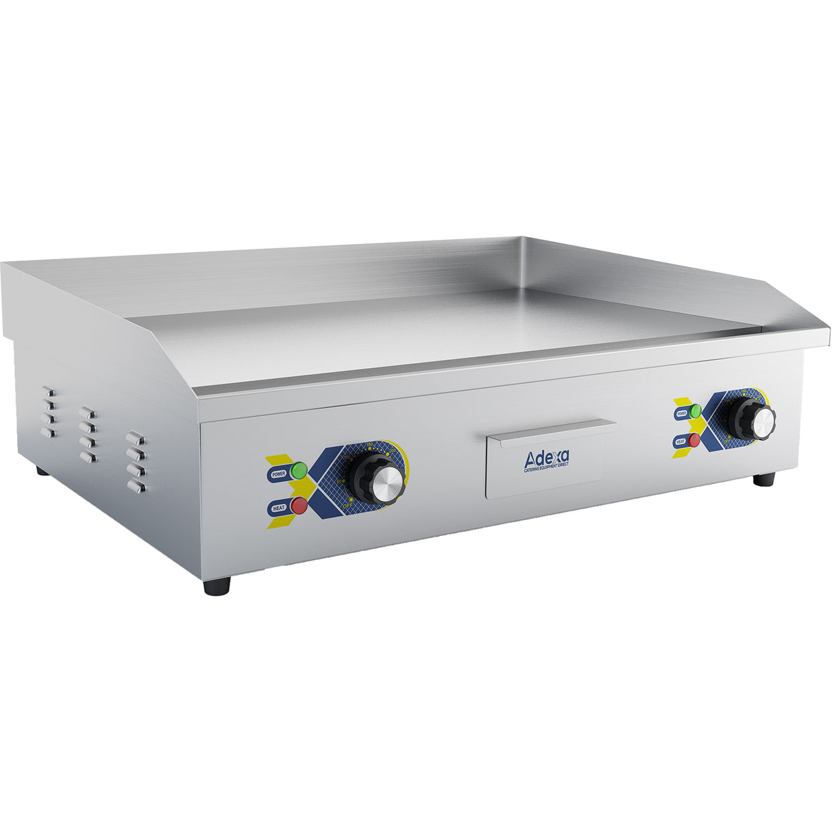 Commercial Griddle Smooth 730x550x240mm 4.4k W Electric |  Eg8201