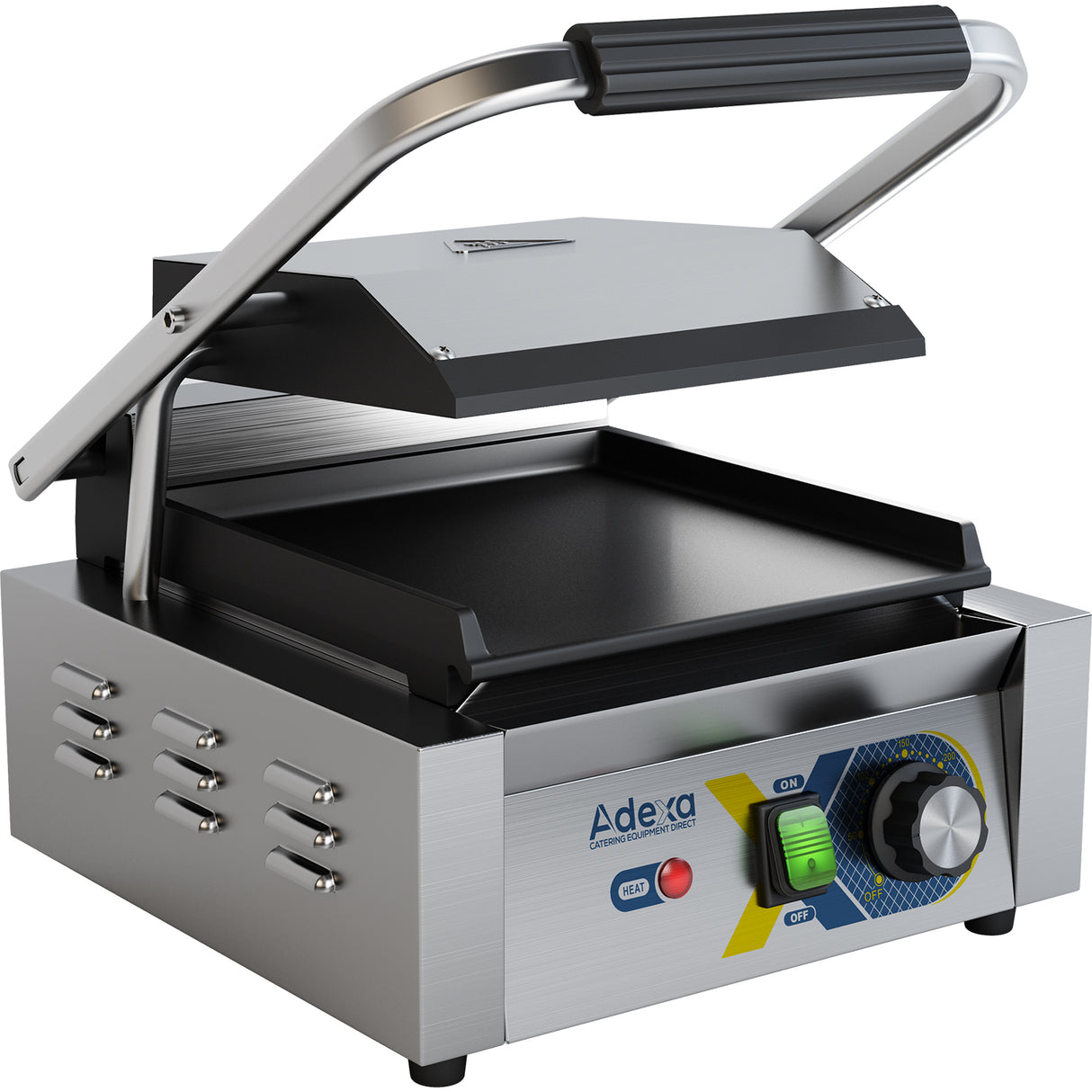 Heavy Duty Panini Contact Grill Single Smooth |  Egd10 A