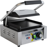 Heavy Duty Panini Contact Grill Single Smooth |  Egd10 A