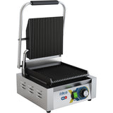 Heavy Duty Panini Contact Grill Single Ribbed | Egd10 C