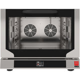 Professional Combi Oven Electric 4 Trays Gn1/1 Touch Controls Direct Steam Tilt Door | Tecnoeka Ekf411 Ntud