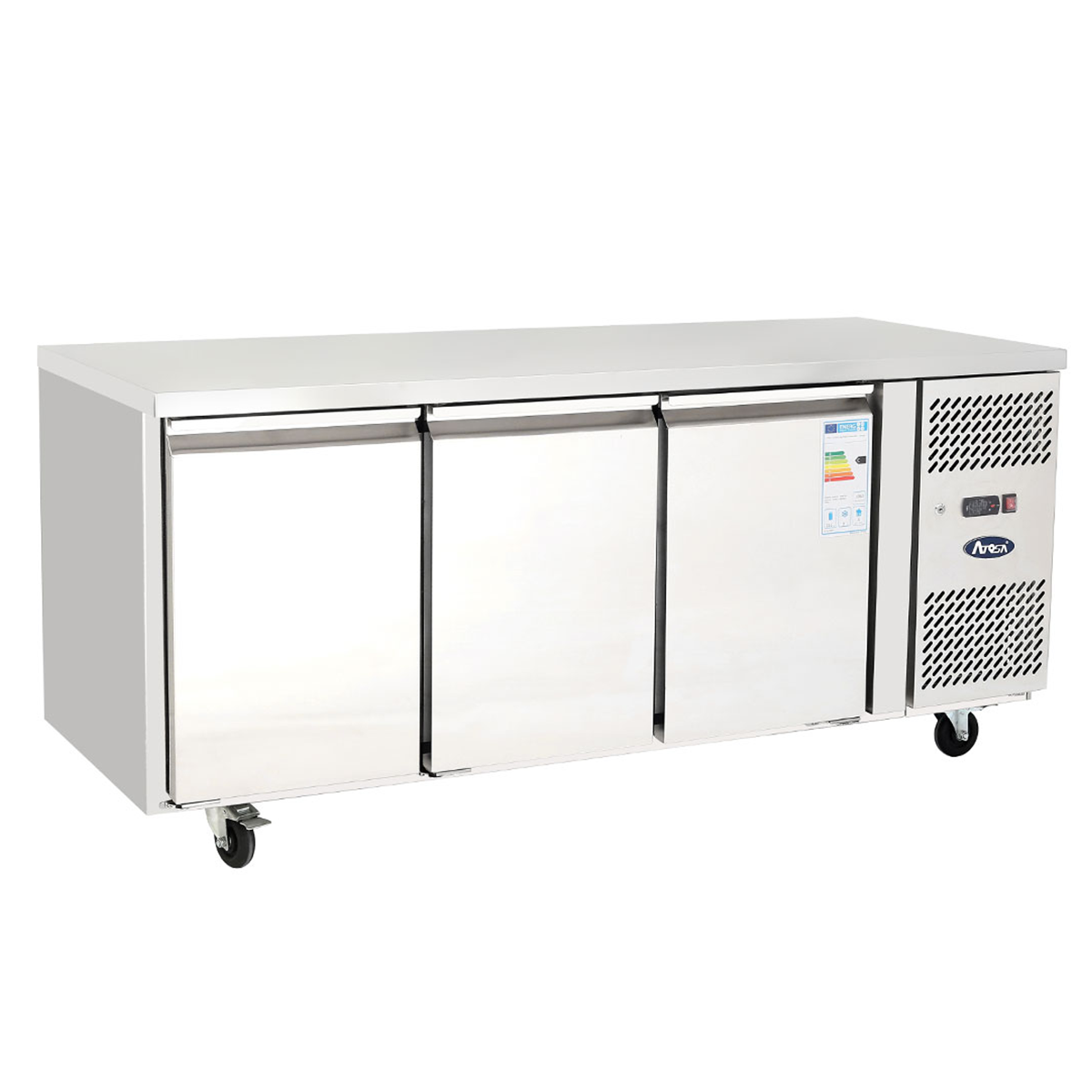 Atosa EPF3472HD Three Door Counter Freezer 420ltrs