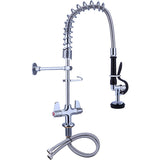 Pre Rinse Spray Unit Deck Mount Double Inlet Height 600mm Stainless Steel |  Eq7801 A