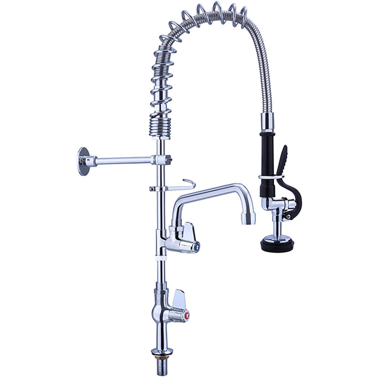 Pre Rinse Spray Unit With Swing Faucet Deck Mount Single Inlet Height 600mm Stainless Steel |  Eq7803 A08