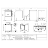 Commercial Undercounter Digital Dishwasher With 400mm Basket And Rinse, Detergent &Amp; Drain Pump | Evw26 Made In Europe