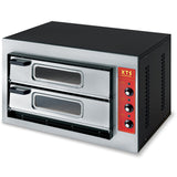 Italian Premium Electric Pizza &Amp; Bakery Oven Thermometer 2 Chambers Capacity 2 X 600x400mm Trays 230 V | Xts F265