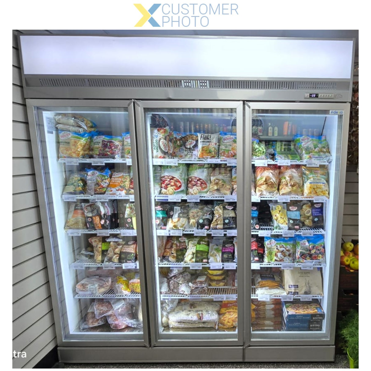 Commercial Display freezer 1563 litres Triple hinged doors Top mount |  FF777TOP