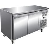 Commercial Freezer Counter Ventilated 2 Doors Depth 600mm |  Fs21 V