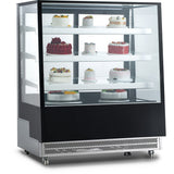 Display Merchandiser Fridge 500 Litres 3 Shelves Black &Amp; Stainless Steel |  Ft400 L