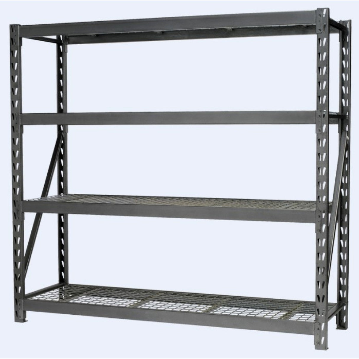 Professional Heavy Duty Shelving Unit 500kg Powder Coated Steel 1960x610x1830mm 4 Shelves |  Fuji406