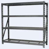 Professional Heavy Duty Shelving Unit 500kg Powder Coated Steel 1960x610x1830mm 4 Shelves |  Fuji406