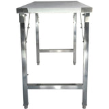 Folding Stainless Steel Work Table 1200x600x850mm |  Fw4187660